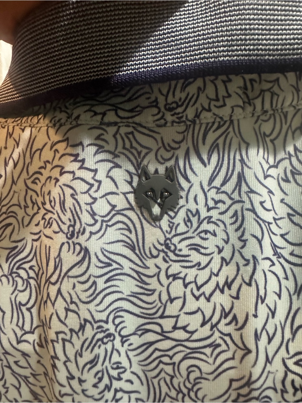 Greyson Den Of Thieves Polo Light Blue Purple Wolves Golf XL - Picture 6 of 9